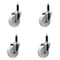 Service Caster 4'' Nylon Wheel Swivel 1'' Expanding Stem Caster Set, 4PK SCC-EX20S414-NYS-1-4 - alternate 1